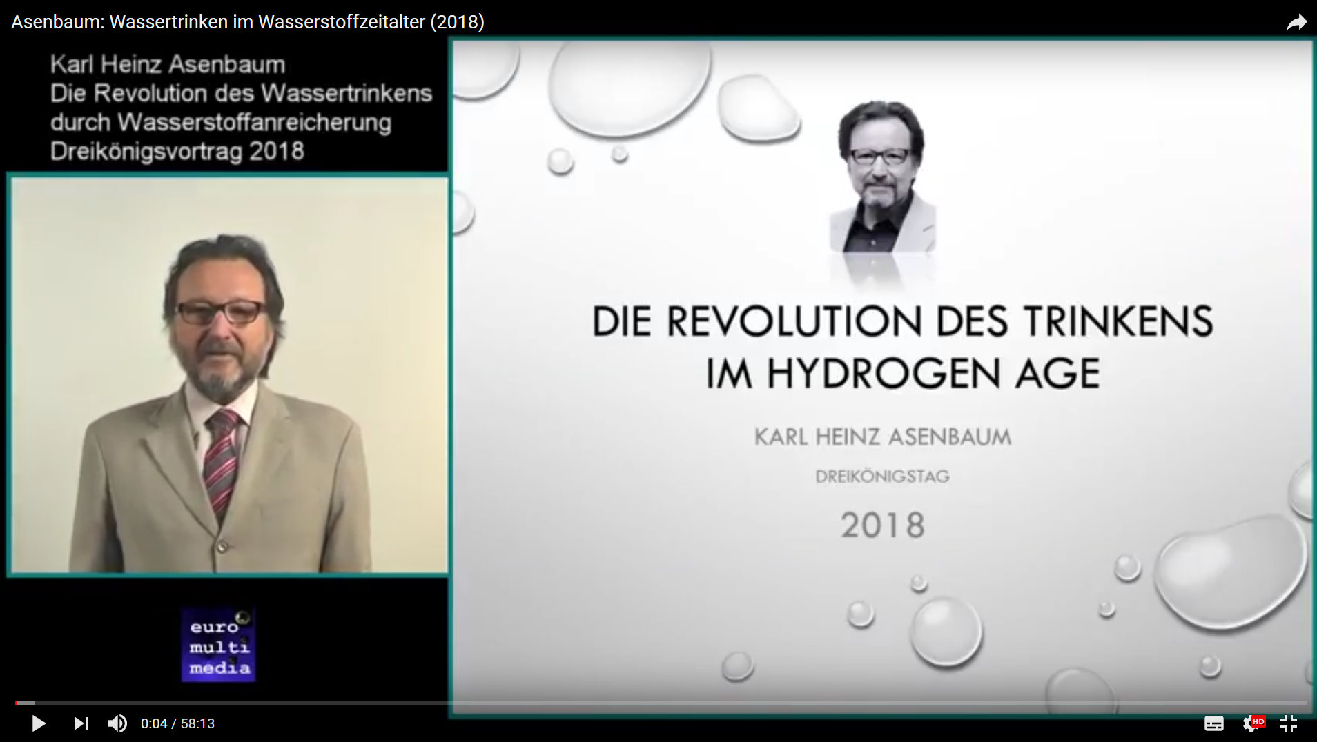 Vortrag Karl Heinz Asenbaum, Hydrogen Age 2018